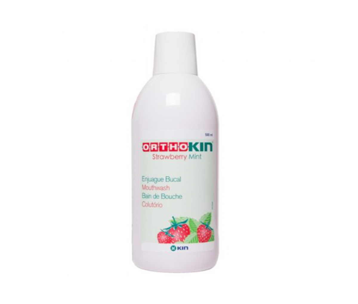 KIN Orthokin Strawberry Mouthwash 