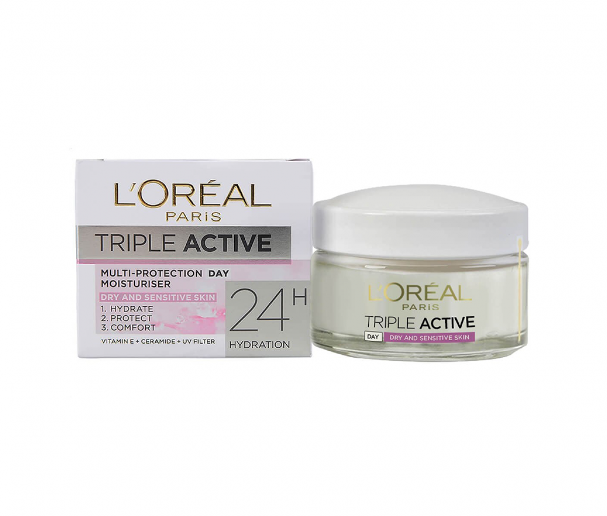 L Oreal  Triple Active Dry   Sensitive Day Cream