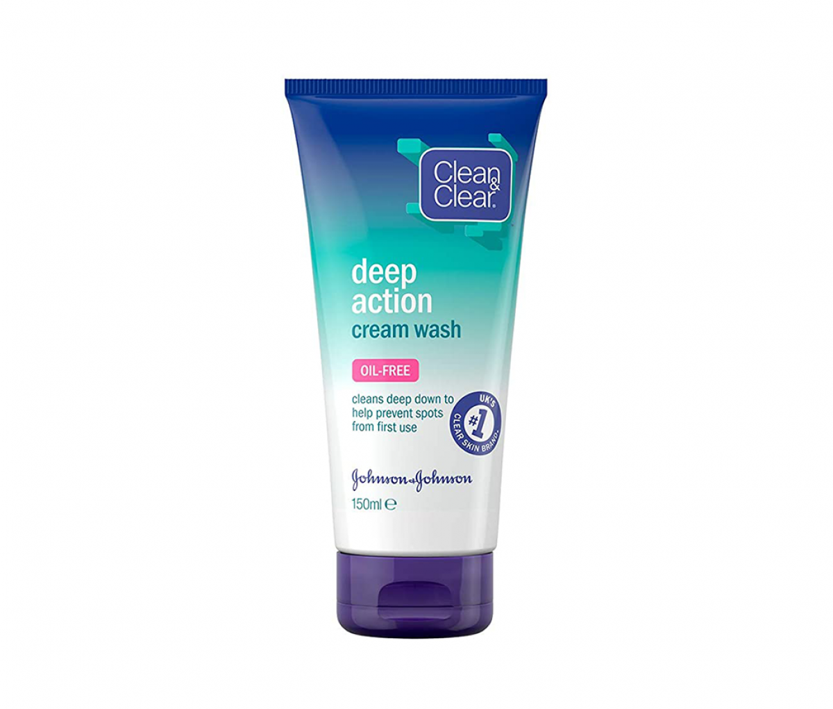 Clean   Clear  Deep Action Oil Free Cream Wash