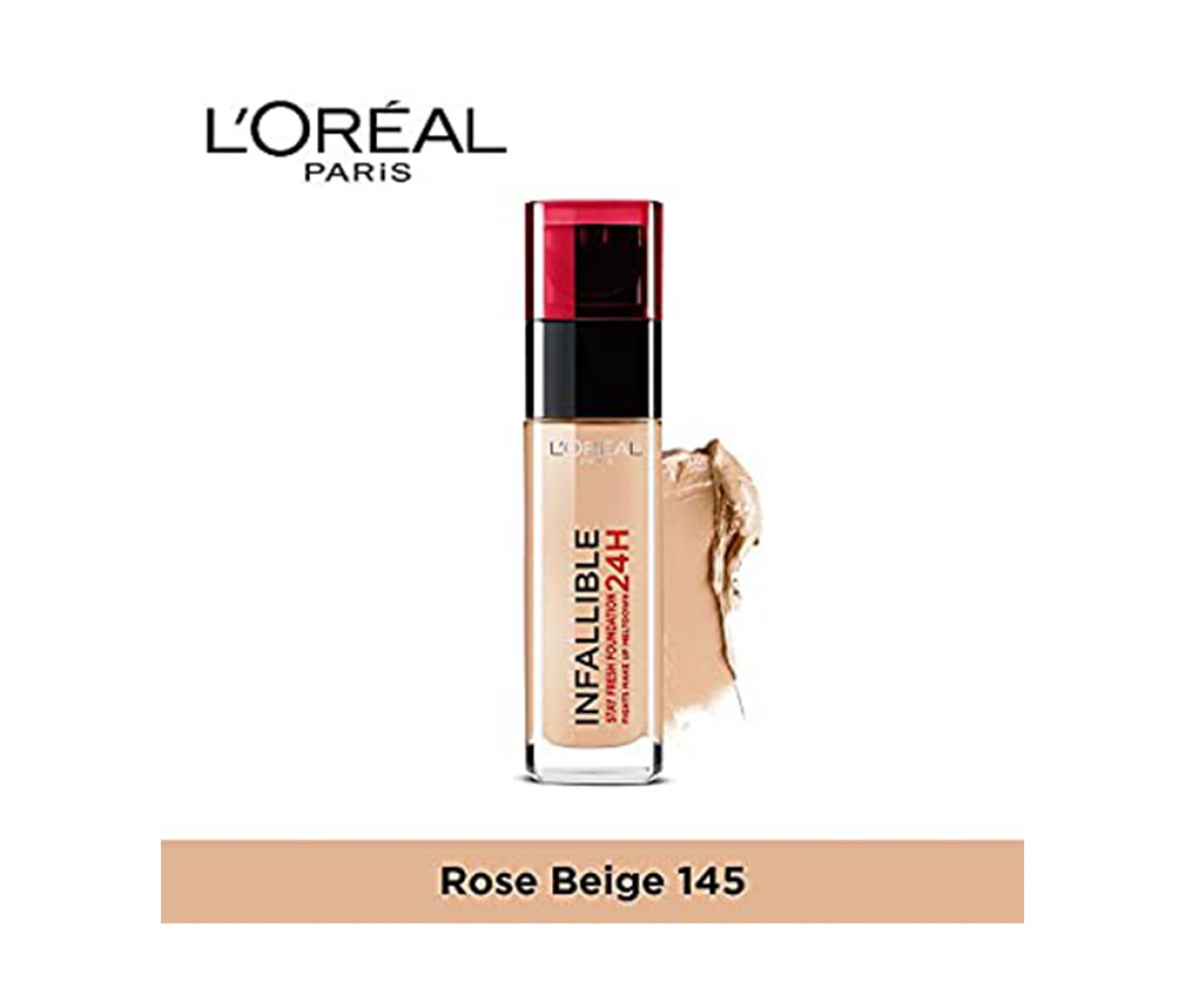 L Oreal  Indefaectible N145 Rose Beige Foundation