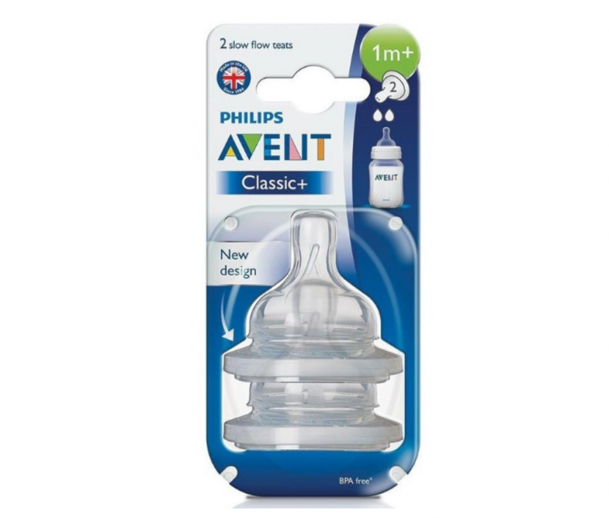 Avent Teat Slow Flow 2hole NOR SCF632/27