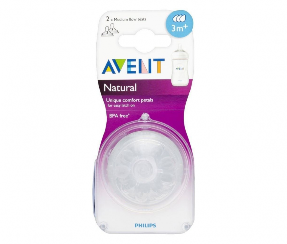 Avent Teat Medium Flow 3hole SCF633/27