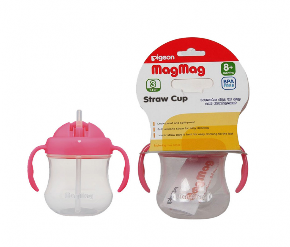 MagMag Straw Cup, Pink (PP Hanging Type)  [26866]