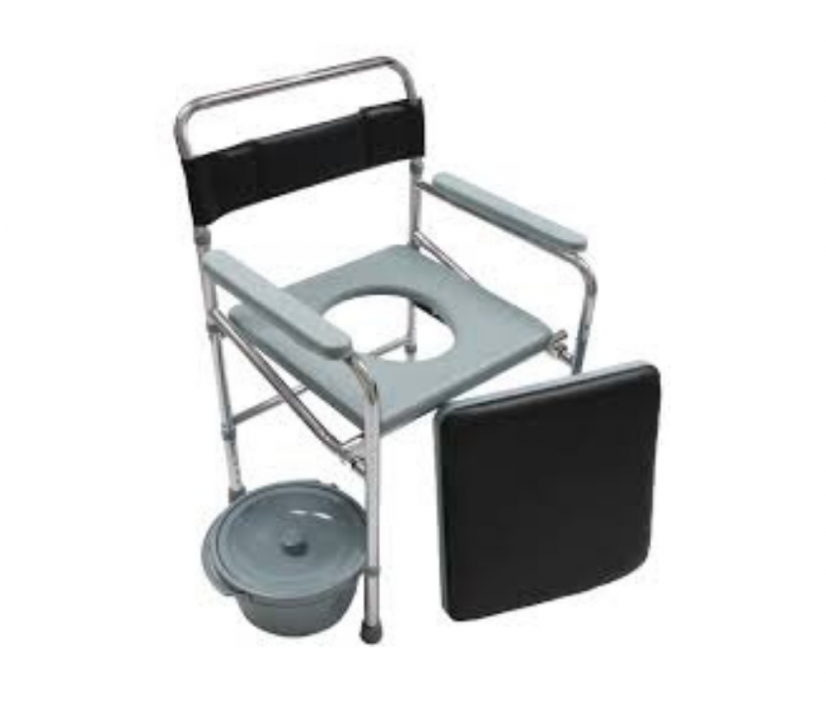 Commode Chair SS without wheel - SQ1014