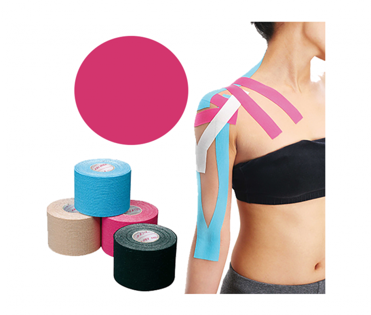 KINESIOLOGY TAPE - 5 CM X 5 M PINK 507986