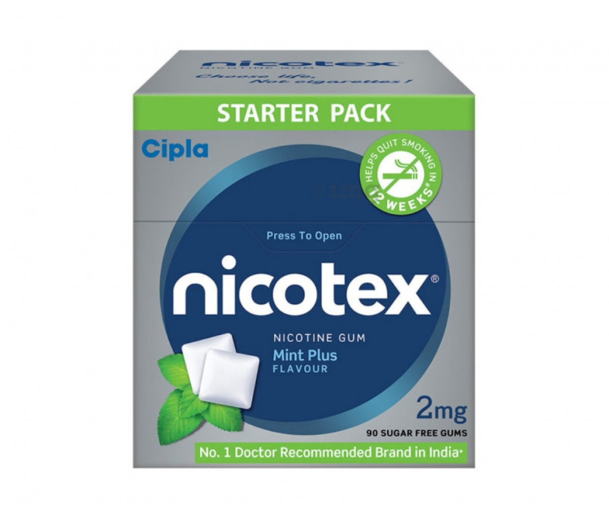 Nicotex 2mg Chewing Gums Mint Plus Sugar Free