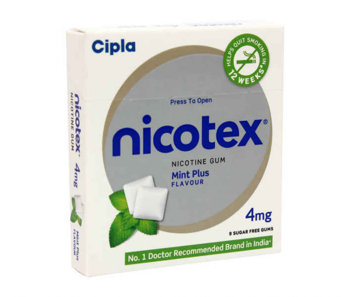 Nicotex 4mg Mint Plus Sugar Free Chewing Gums