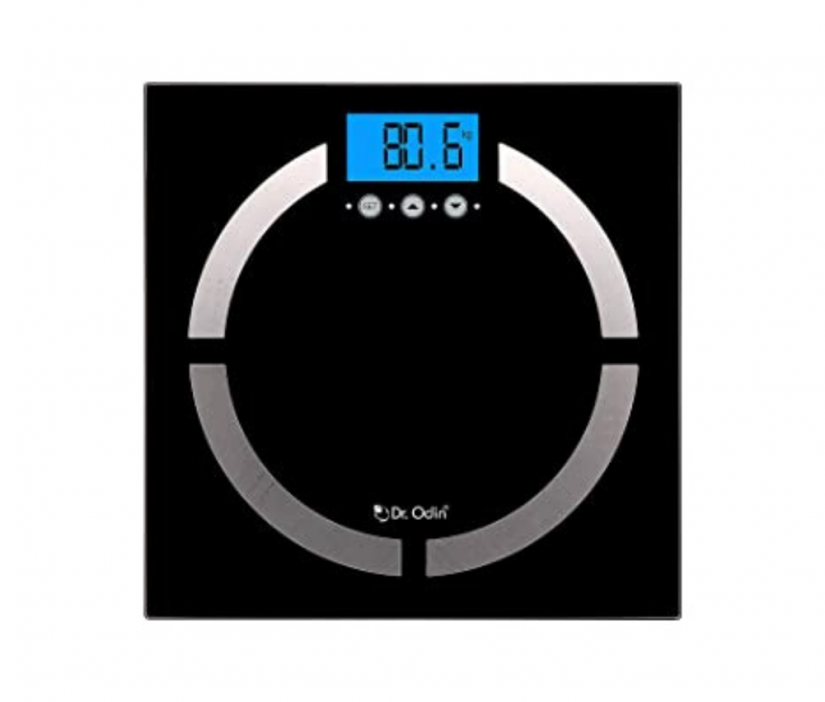 Dr.Odin Body Fat Analyzer With Latest BIA Technology,Sport Mode,Body Mode, High Precision Strain Gauge Sensor & Auto Off Function (CF-570BT) White