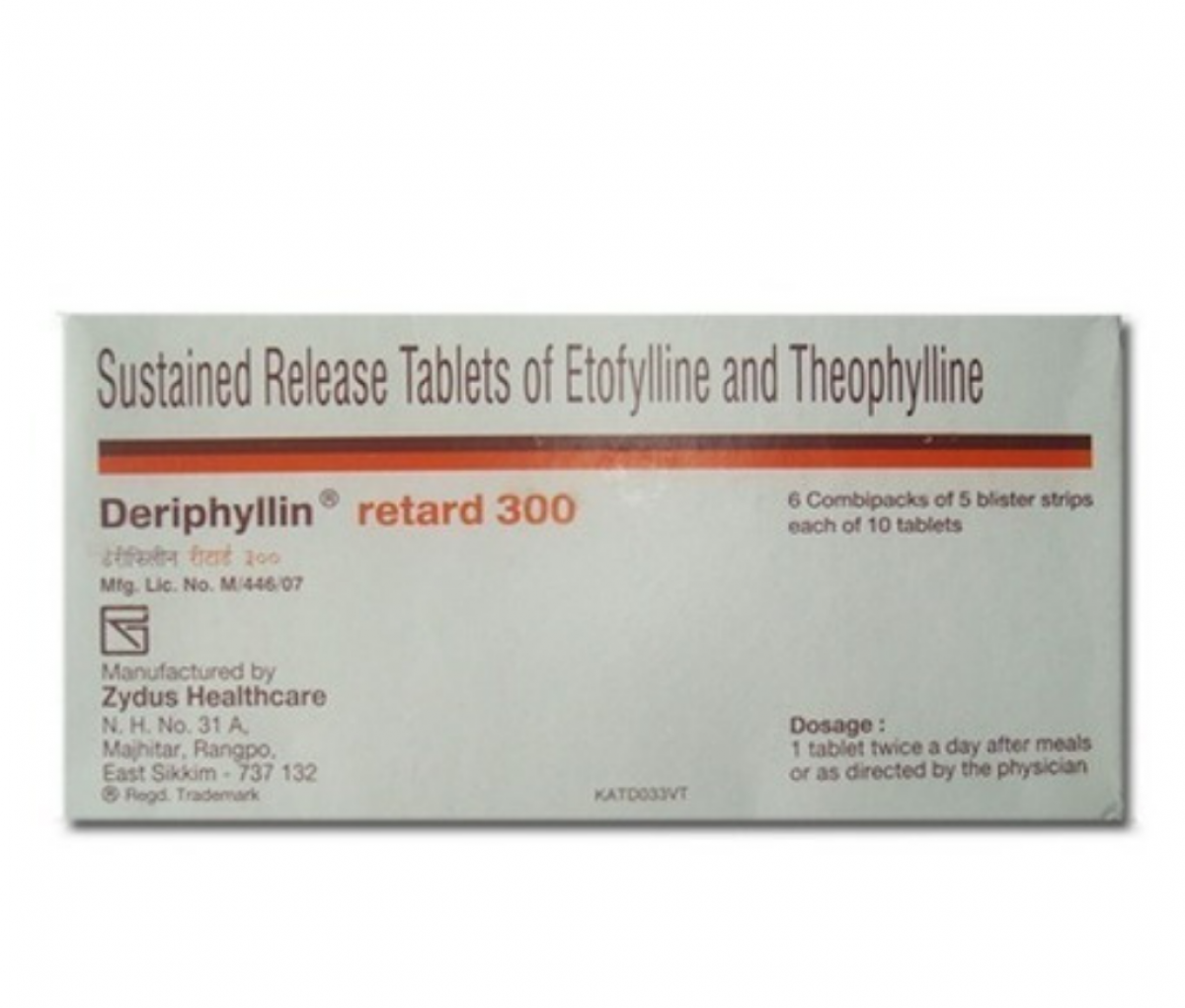 Deriphyllin Retard 300mg Tablet