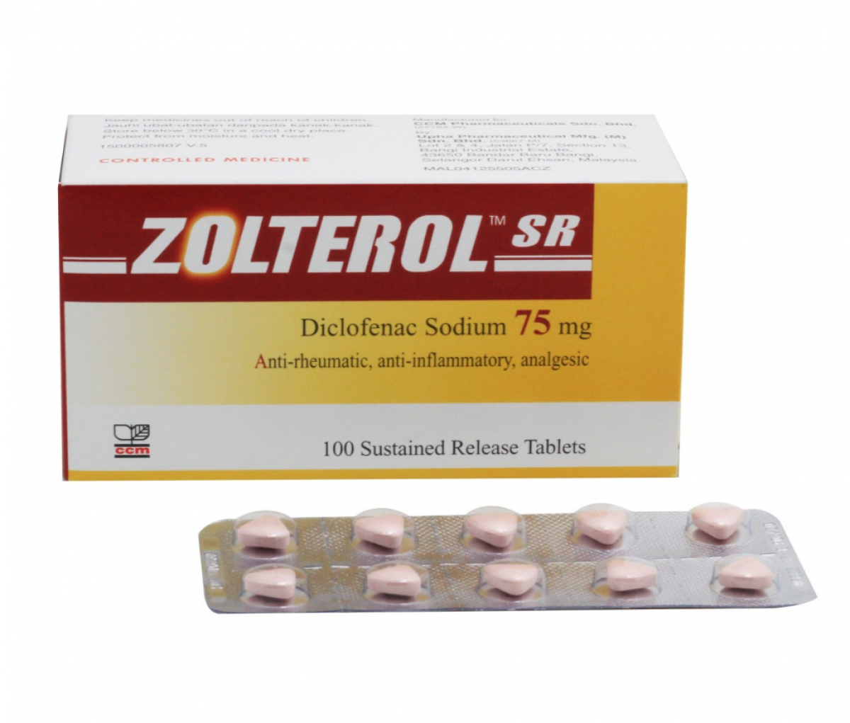 Zolterol SR 75mg Tablet