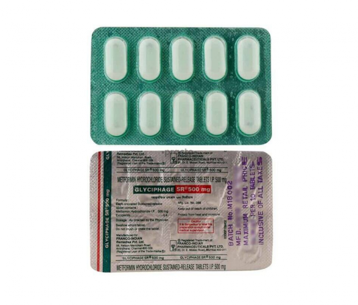 Glyciphage 500mg IP Tablet