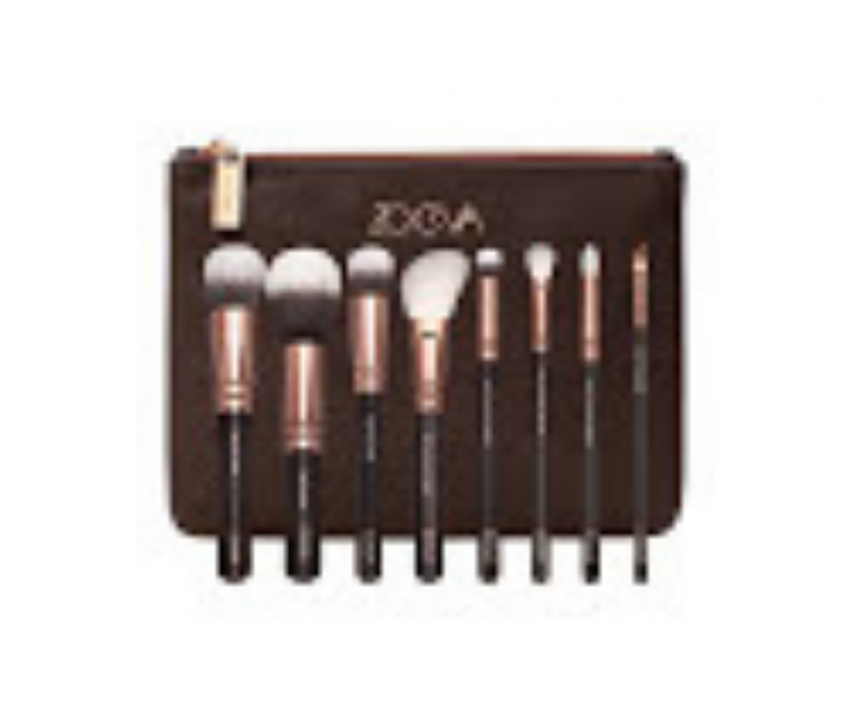 Zoeva Rose Golden Brush Set of 8 With Clutch