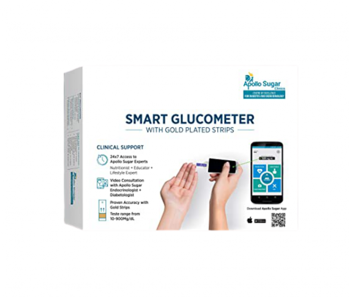 Apollo Sugar Glucome Glucometer with 25 Glucome Strips