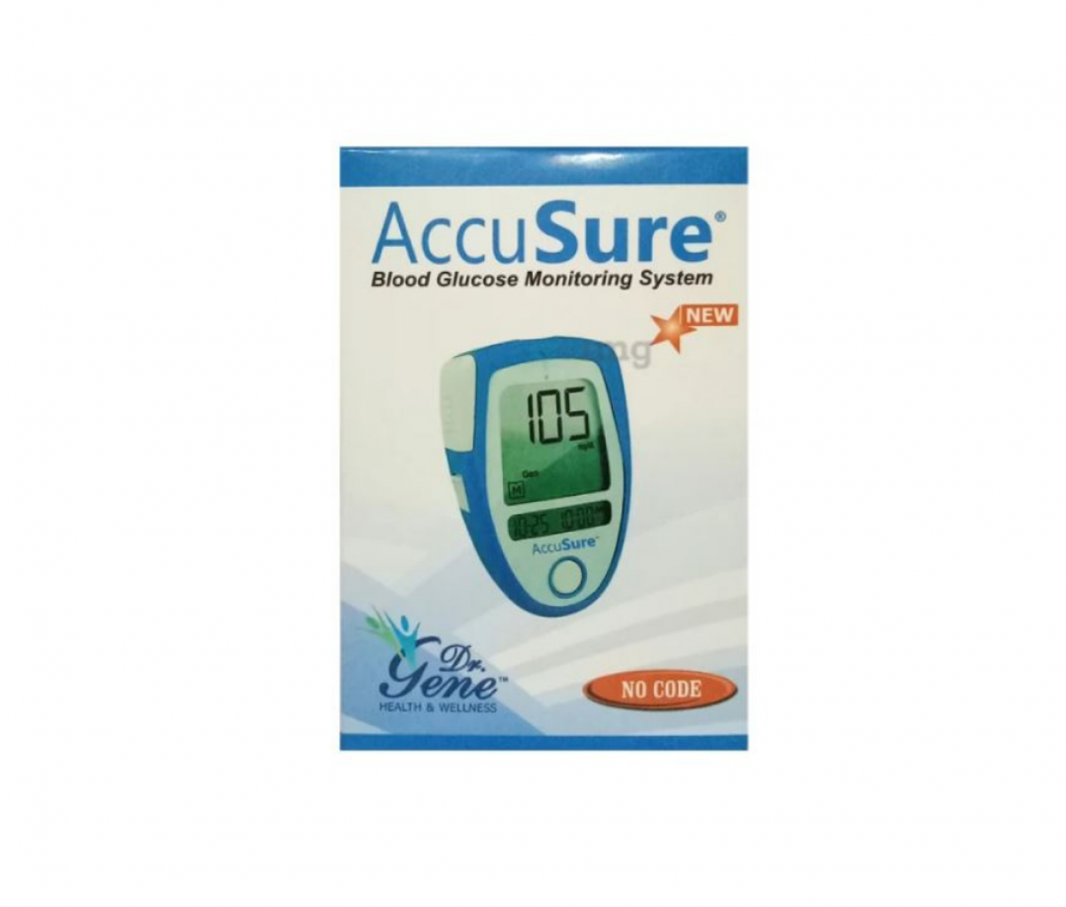 Dr. Gene AccuSure 3rd Generation Blood Glucose Monitoring System with 25 Strip Free