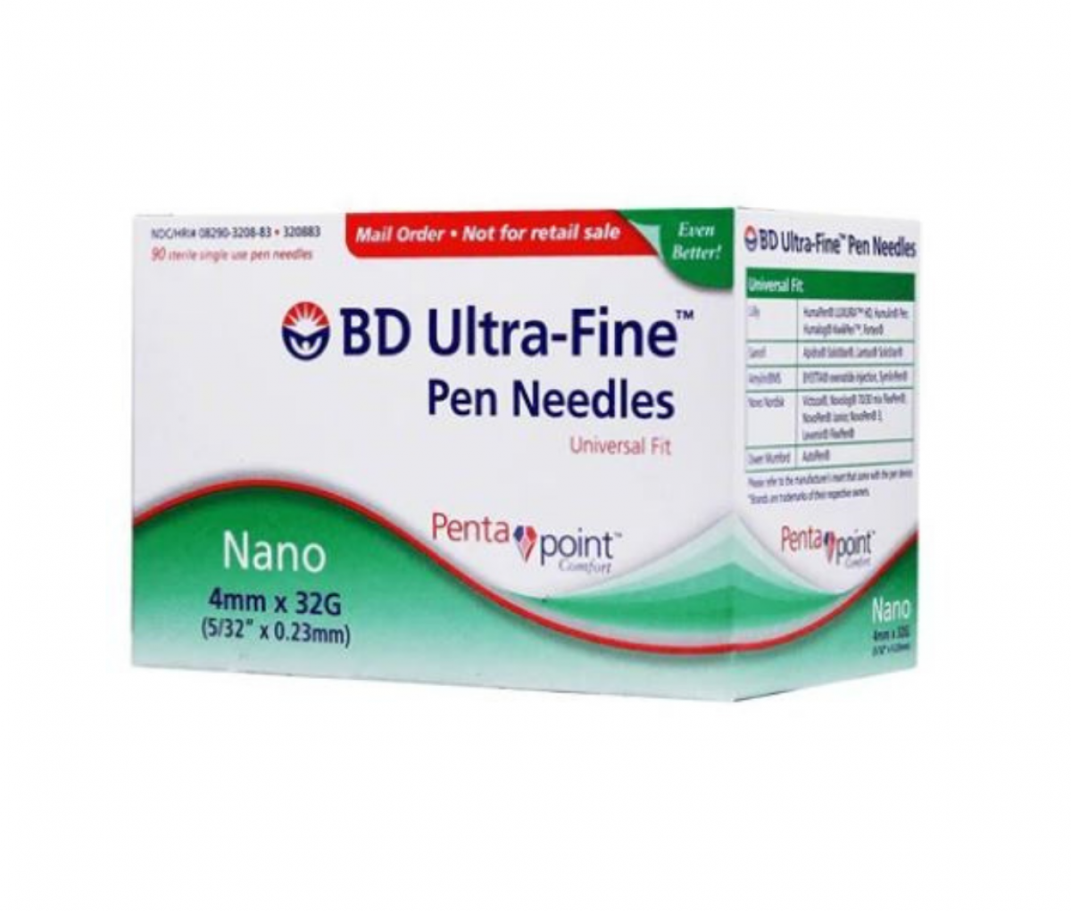 BD Ultra-Fine Pen Needles 4MM 32G