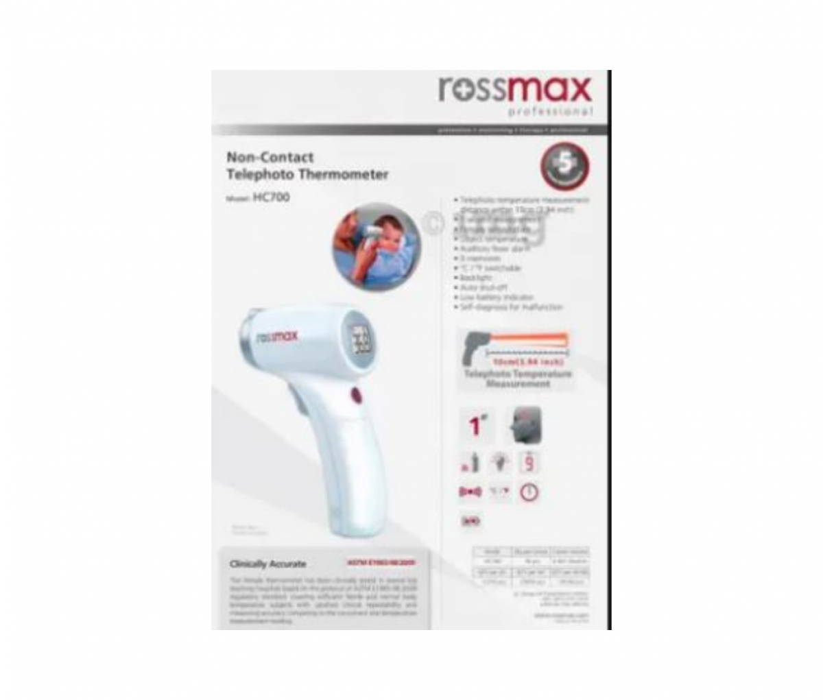 Rossmax HC700 Non-Contact Telephoto Thermometer