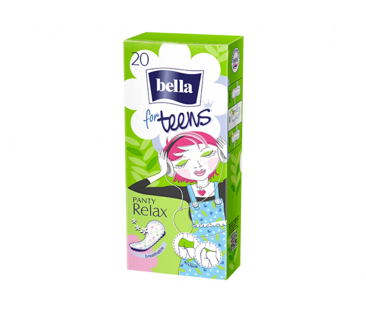 TZMO Bella for Teens Relax Pantyliners A20