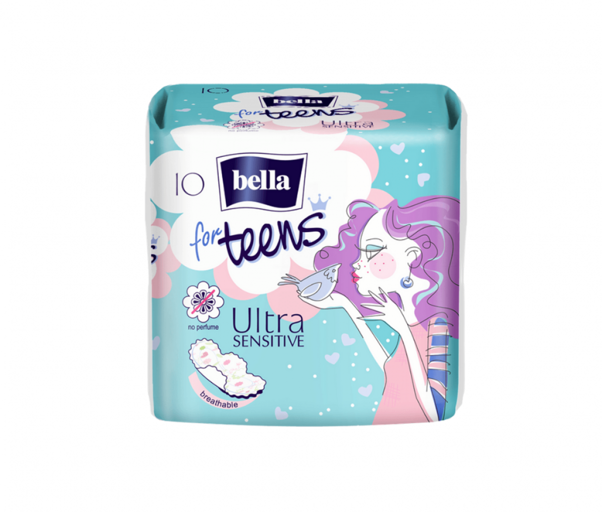 TZMO Bella for Teens Ultra Sensitive Sanitary Pads A10