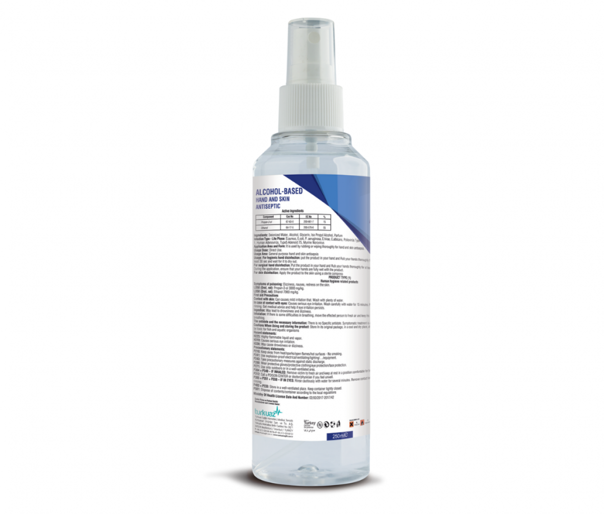 TKZ Konix Hand & Skin Antiseptic Liquid 250ml